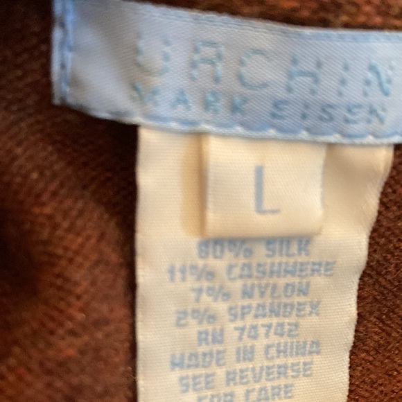 silk & cashmere sweater by Urchin Mark Eisen size large - Picture 2 of 8